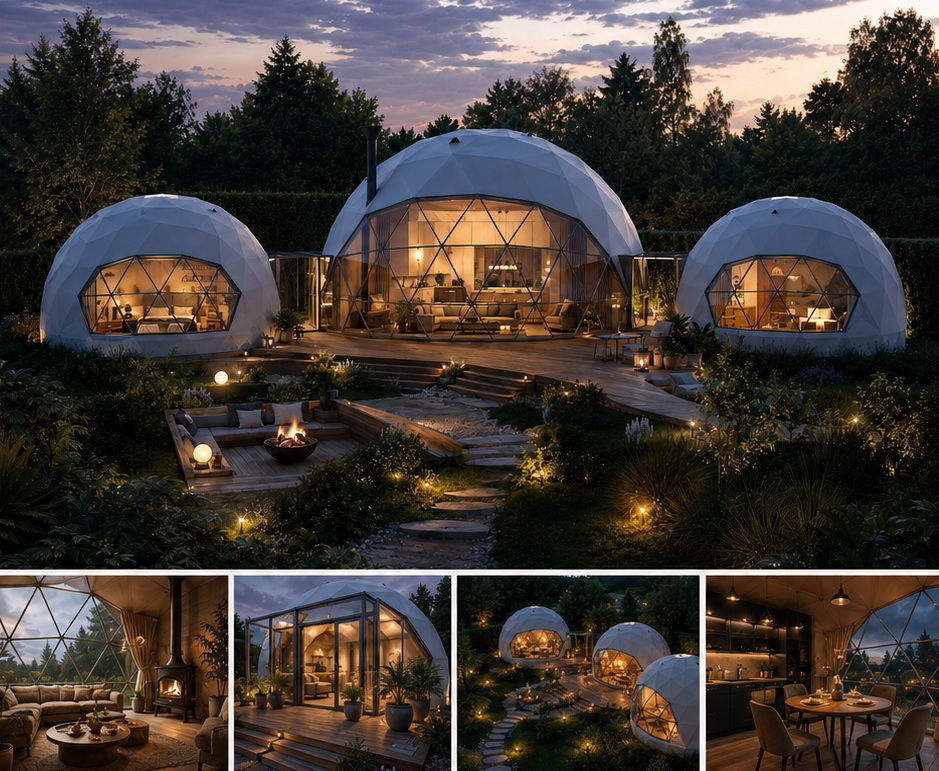 Glamping resorto teritorijos, svečių srautų, aptarnavimo, infrastruktūros ir plėtros planavimo schema